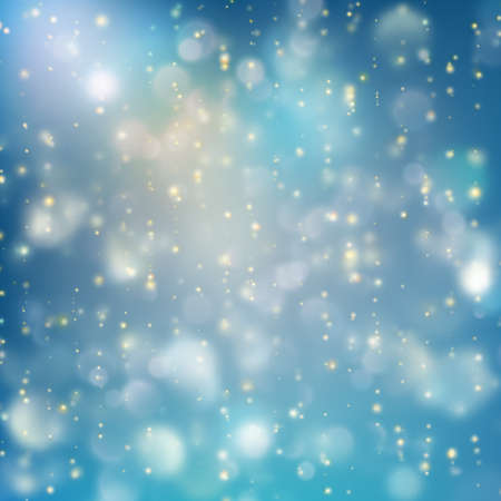 Lights on blue background bokeh effect. And also includes EPS 10 vectorのイラスト素材