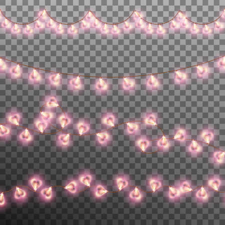 Darlings hearts garland lights.のイラスト素材