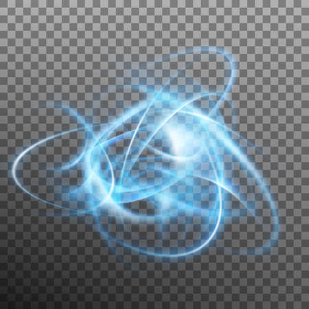 Abstract glowing ring on transparent backfround. vectorのイラスト素材