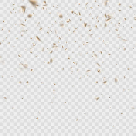 Golden confetti celebration isolated. EPS 10 vectorのイラスト素材