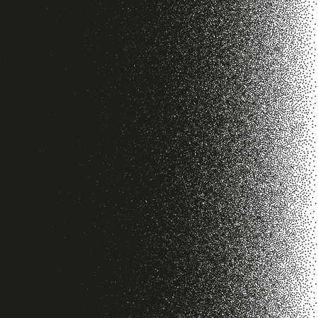 Pointillism effect. Irregular dots pattern. Abstract monochrome halftone.のイラスト素材