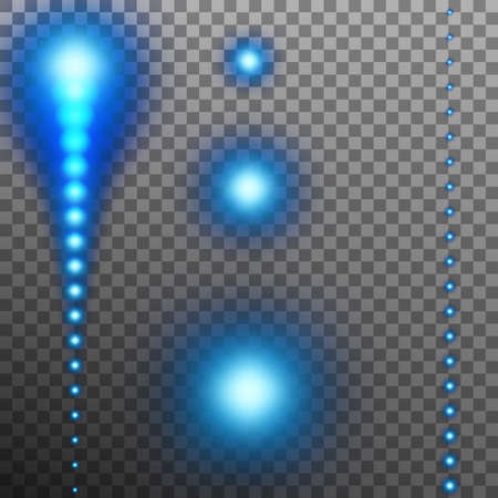 Blue bright radiant star set vector illustrationのイラスト素材