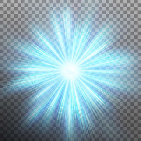 Abtract blue energy with a burst background.のイラスト素材