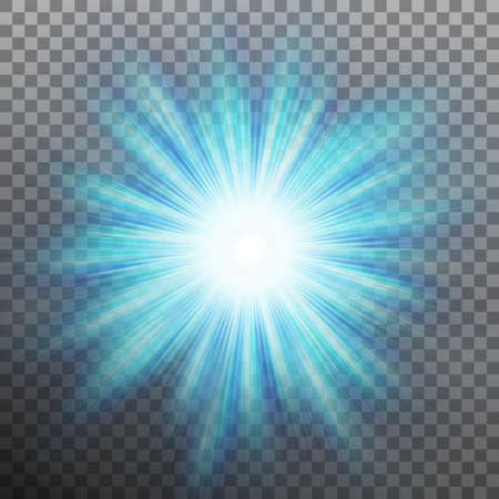 Abstract blue energy with a burst background. Vector illustration.のイラスト素材