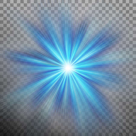 Abstract blue energy with a burst background.のイラスト素材