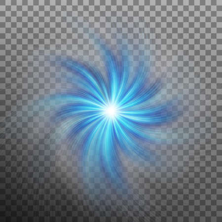 Effect of star with flare light with transparency isolated on transparent background. And also includes EPS 10 vectorのイラスト素材