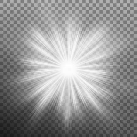 Sunlight lens flare light effect isolated. EPS 10 vectorのイラスト素材