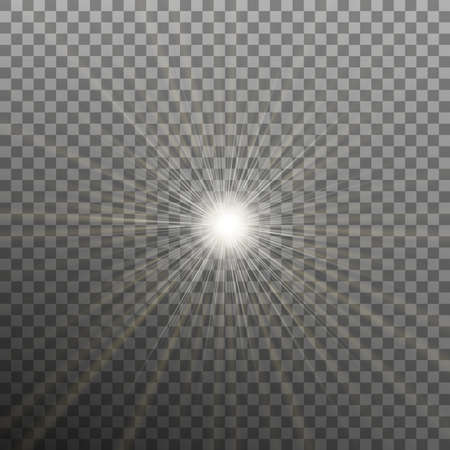 Glow light burst effect on transparent background. EPS 10 vectorのイラスト素材