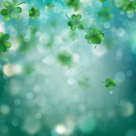St. Patrickâs Day background with Irish template for design card, invitation.のイラスト素材
