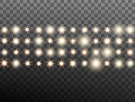 Effect of warm beige stage or stadium spotlights.のイラスト素材