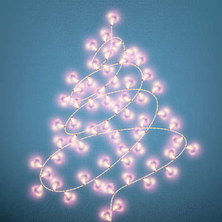 Valentines Day card with Glowing lights heart shape. EPS 10 vectorのイラスト素材