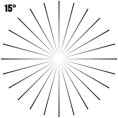 Abstract Circular Geometric Burst Rays On White. And also includes EPS 10 vectorのイラスト素材