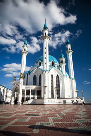 Qolsharif Mosque in Kazan shot in summer daytimeの写真素材