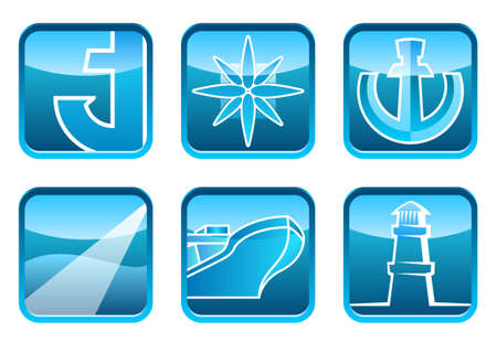 navigation iconsのイラスト素材