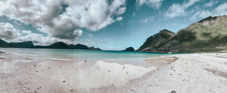 Beautiful nature in Lofoten, North of Norway