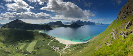 Beautiful nature in Lofoten, North of Norwayの写真素材
