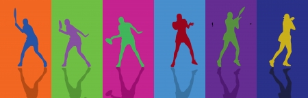 Tennis Forhendのイラスト素材