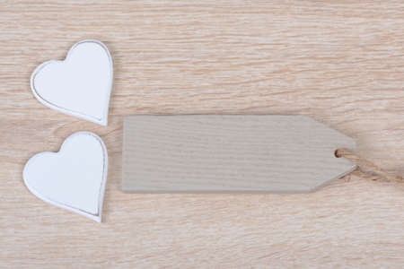 Heart with tagの写真素材