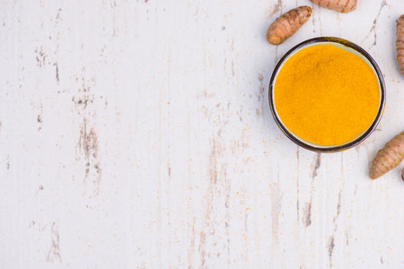 Curcuma roots and powder