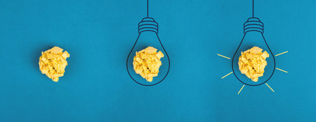Light bulb concept, having a new idea, brainstorming, start up business, creative marketing,...