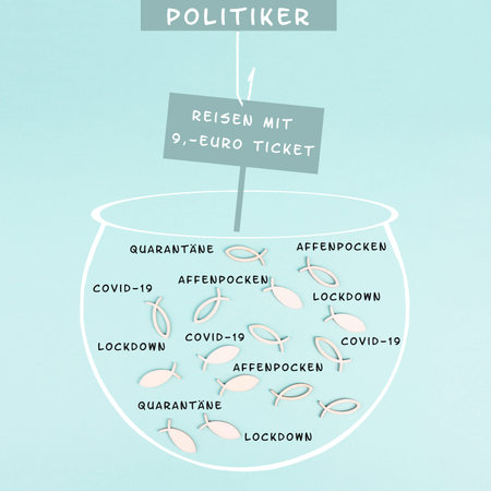 Traveling with the bus and train with the 9 Euro ticket in Germany, risk for infection and...