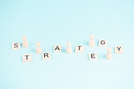 Strategy to reach a goal, making plan for the future, business and education concept, teamworkの写真素材