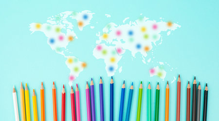Diversity, equality, inclusion, gender and ethnic race, human rights, tolerance and acceptance, zero discrimination and racism, teamwork, global networkの写真素材