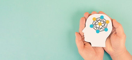 Communication skill, connect knowledge and data in mind, brainstorming, innovation, artificial...