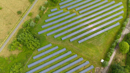 Solar panel station, efficient renewable sustainable energy, environment conversation,...