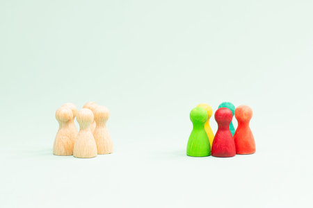 Different opinion, overcome boundary, negotiation, political confrontation, discussion,...