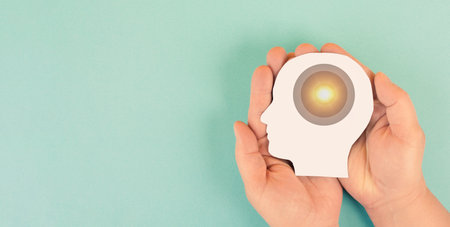 Tunnel with light, depression, anxiety, negative emotion, trauma and distorted thought, mental health disorder, frustration, psychology therapy and treatmentの写真素材