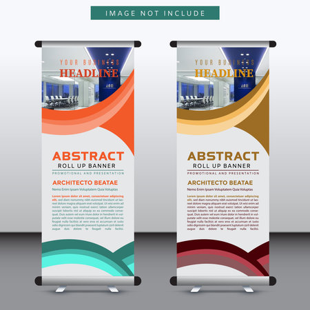 promotional roll up banner template.presentation roll up banner design