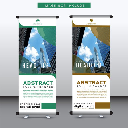 orporate roll up banner template with minimalist conceptのイラスト素材