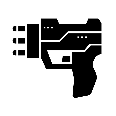 Gun Toys Icon Glyph Vectorのイラスト素材
