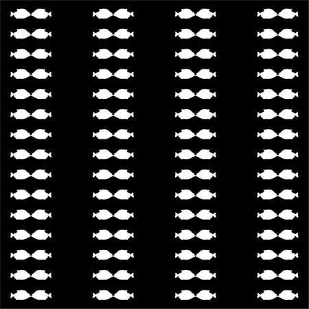Piranha Fish Motif Pattern. Decoration for Fasion, Interior, Exterior, Carpet, Textile, Garment, Cloth, Silk, Tile, Plastic, Paper, Wrapping, Wallpaper, Pillow, Sofa, Backgroundのイラスト素材