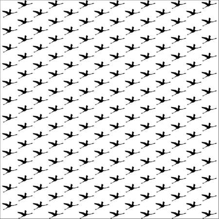 Flying Flamingo Motifs. Vector Illustrationのイラスト素材