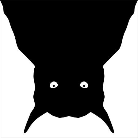Mysterious Creature. Creepy, Horror, Scary, Mystery Visual Illustration. Illustration for Horror Movie or Halloween Poster Design Element. Vector Illustrationのイラスト素材