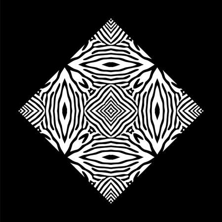 Black-White Stripes Lines Motifs Pattern Inspired by Zebra. Decoration for Interior, Exterior, Carpet, Textile, Garment, Cloth, Silk, Tile, Plastic, Paper, Wrapping, Wallpaper, Pilのイラスト素材