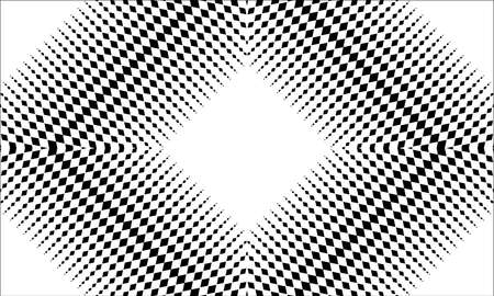 Optical Illusion made from Rectangles Composition. Vector Illustration. Contemporary Decoration for Interior, Exterior, Carpet, Textile, Garment, Cloth, Silk, Tile, Plastic, Paper,のイラスト素材