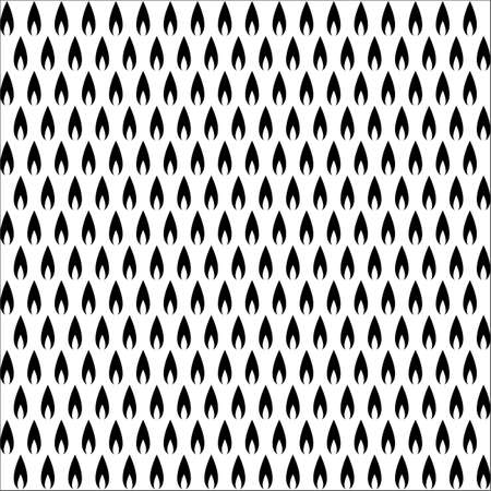 Fire Motifs Pattern for Decoration, Ornate or Graphic Design Element. Vector Illustrationのイラスト素材