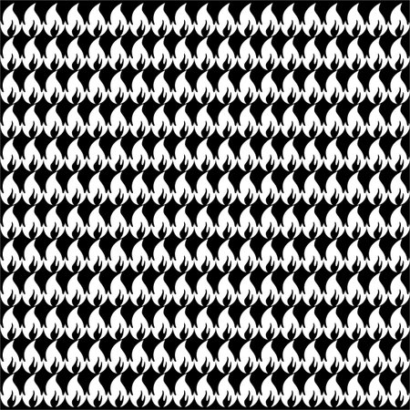 Fire Motifs Pattern for Decoration, Ornate or Graphic Design Element. Vector Illustration