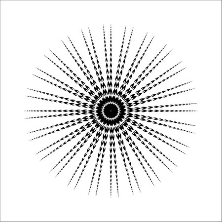 Circle Shape from fire shape Icon for decoration, ornate or graphic design element. vector illustrationのイラスト素材