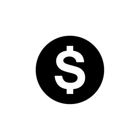 Dollar, USD Currency Icon Symbol. Vector Illustrationのイラスト素材