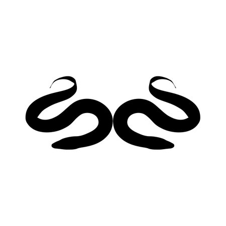 Eel Silhouette for Logo, Pictogram, Website, Apps and or Graphic Design Element. Vector Illustrationのイラスト素材