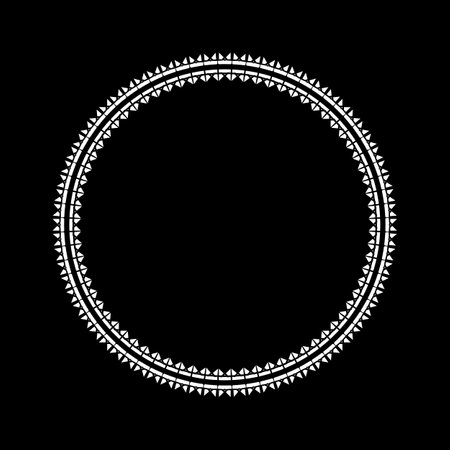 Circle Shape Ornamental Motive Pattern.のイラスト素材