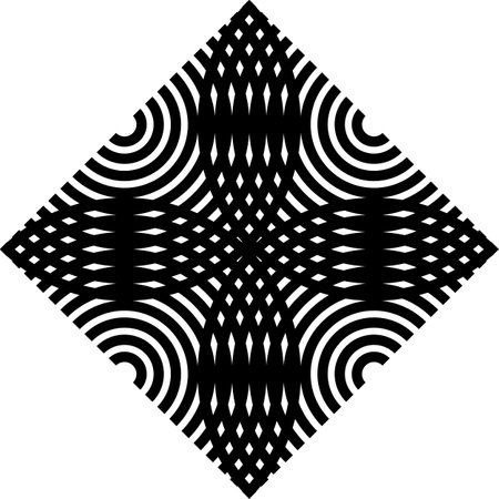Seamless Half Circle Motif Pattern for Ornate, Decoration or Graphic Design Element. Vector Illustrationのイラスト素材