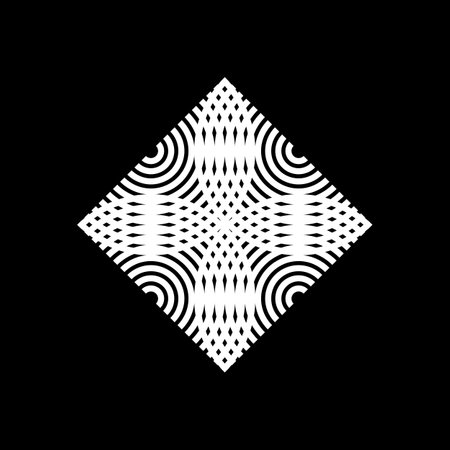 Seamless Half Circle Motif Pattern for Ornate, Decoration or Graphic Design Element. Vector Illustrationのイラスト素材