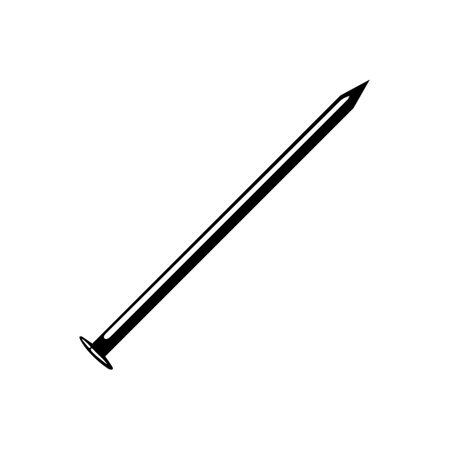 Nails Tools Silhouette for Art Illustration, Logo, Pictogram or Graphic Design Element. Vector Illustrationのイラスト素材