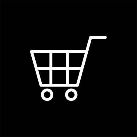 Trolley Sign for Icon Symbol, Pictogram, Logo, Website, Apps, Art Illustration or Graphic Design Element. Vector Illustrationのイラスト素材