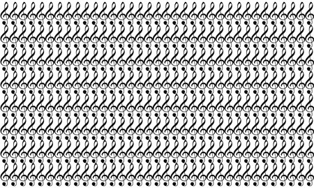 Motifs Pattern Inspired by Musical Note Icon Symbol for Decoration, Ornate, Background or Graphic Design Element. Vector Illustrationのイラスト素材